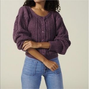 Rouje Azia Cardigan Purple Size 36